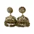 Gold-Toned Ethnic Jhumki With Ghungroo Drops Earring