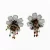 Stylish Multi Color Flower Shaped Earrings