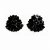 Black Crystal Stylish Stud Earrings For Women And Girls