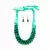 Pearl Studded Teal Necklace Set For Women/Girls