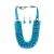 Blue Pearl Studded Necklace Set For Women/Girls