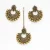 Gold Plated Copper Earrings Mang Tika Set