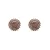 Enchanting Pink Party Wear Stud Earrings: Glamour and Grace in Rose Gold