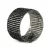 Timeless Noir: Black Stone Studded Kada Bracelet