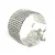 Elegance in Silver: Stone Studded Kada Bracelet